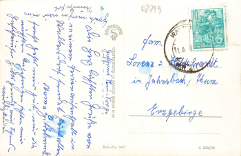 02799 Waltersdorf Oberlausitz Postamt o 1955