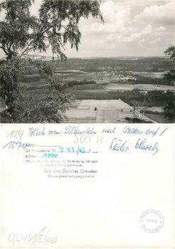 01824 Waltersdorf vom Lilienstein Elbsandsteingebirge Druckvorlage *1963