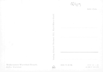 Warmbad Wolkenstein Erzgebirge Cafe * 1975