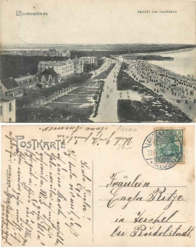 Warnemünde Promenade vom Leuchtturm o  22.11.1915