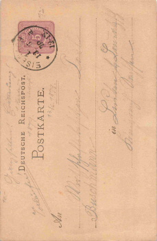 Wartburg Eisenach forerunner private postal stationery PP4F30 o May 13, 1879