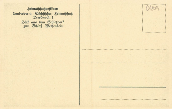 01809 Weesenstein Müglitztal * um 1930 Heimatschutzpostkarte