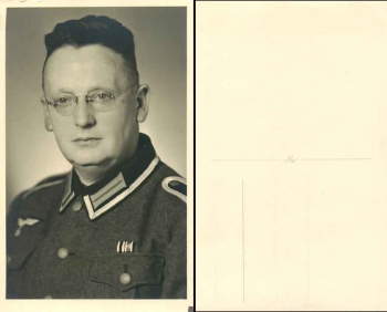 Wehrmacht NCO real photo in postcard format * around 1940
