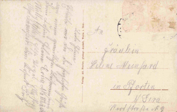 Weida Thüringen Gastwirtschaft Neustädterstrasse Alfred Jähnert o um 1910