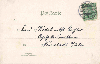 Weida Thüringen Wiedenkirche Jugendstilkarte o 1901