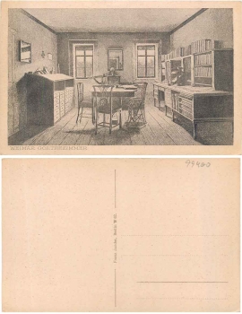 Weimar, Goethezimmer Künstlerkarte * ca. 1930