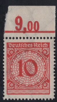 Michel 340 Pb ** Wertziffern Oberrand postfrisch geprüft 