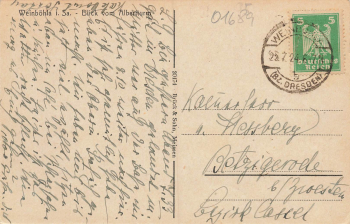 01689 Weinböhla Sachsen vom Albertturm o 1924