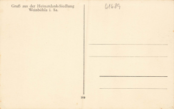 01689 Weinboehla Sachsen Heimatdank Siedlung * um 1920
