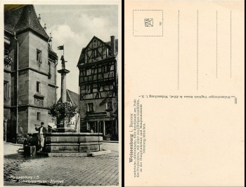 Weissenburg Schweppermann Fountain * approx. 1940