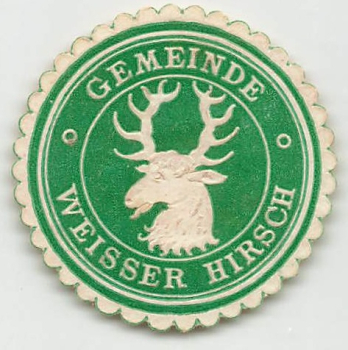 Weisser Hirsch Dresden Siegelmarke um 1920