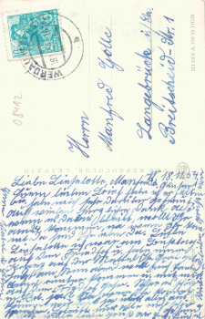 08412 Werdau Sachsen Katholische Kirche o 1954
