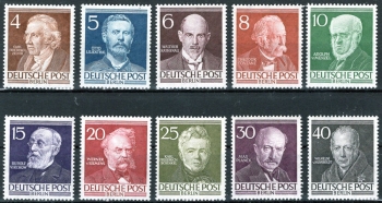 West Berlin Michel 91-100 ** Men from the history of Berlin mint never hinged