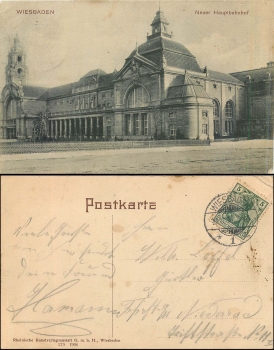 Wiesbaden Hauptbahnhof o 10.11.1906