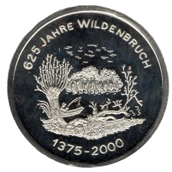 14552 Wildenbruch 625 Jahre Medaille 2000 in PP