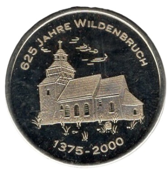 14552 Wildenbruch 625 Jahre Medaille 2000 in PP