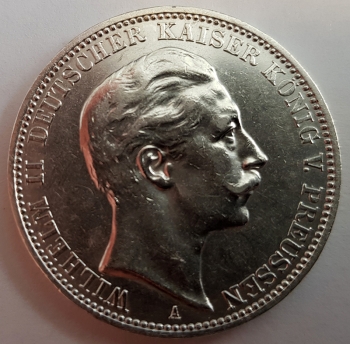 3 Mark PREUSSEN 1912 A Wilhelm II 1888-1918