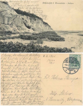 Wilhelmshoeh bei Warnemuende Stoltera o 9.4.1911