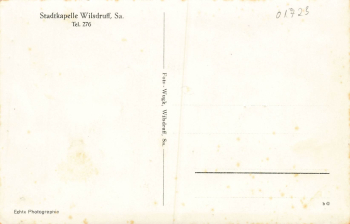 01723 Wilsdruff Sachsen Stadtkapelle * um 1930