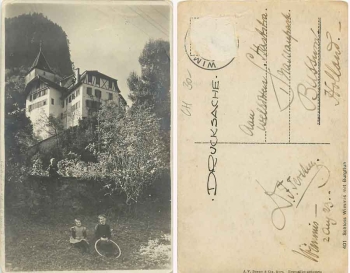 Wimmis Schloss mit Burgfluh o 1923