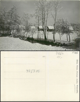 Winnenden in the snow, real photo * 1915