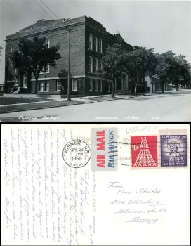 Wisner Nebraska School Building o 30.4.1968