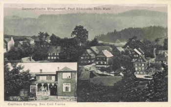 Wittgendorf Saalfeld Thüringen Gasthaus Erholung Emil Franke o 1938
