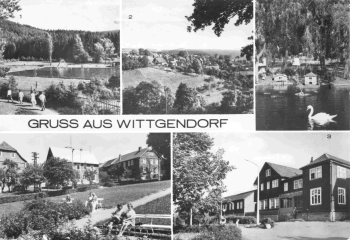 Wittgendorf Saalfeld Thüringen Mehrbildkarte o 1989
