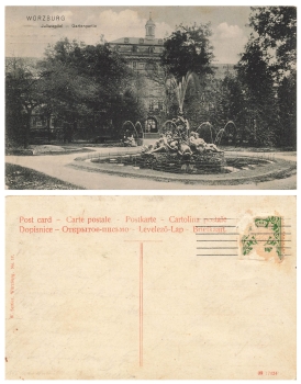 Würzburg Juliusspital,Garten o ca. 1905