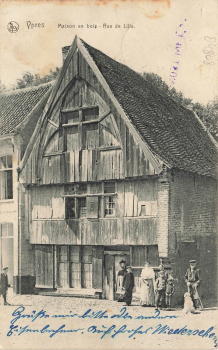 Wurzen 1.WK Landsturm Infanterie Bat 3. Kompagnie  1916 auf AK Ypres