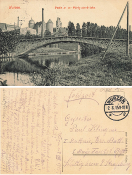 Wurzen Mühlgrabenbrücke o 02.08.1915