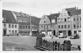 Wurzen Sachsen Platz der DSF o 1958