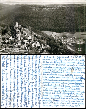 Zavelstein aerial photo, used in 1959