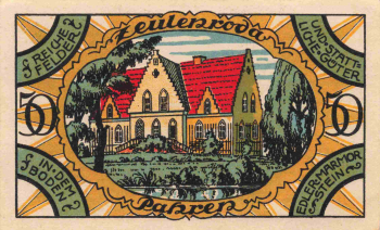 Zeulenroda, Thuringia, 1921 emergency money note