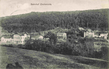 Zeulenroda Station, Werdau-Mehltheuer Railway Post, Train 2243, 1911