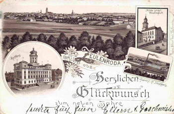 Zeulenroda Guss aus.. Litho o 1904