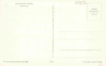 Zeulenroda Rathaus * 1960