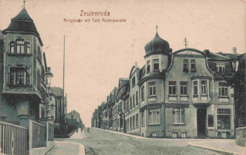 Zeulenroda Bergstrasse Cafe Reichskanzler o 1921