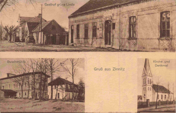 03205 Zinnitz Calau Niederlausitz Gasthof Grüne Linde o 1929