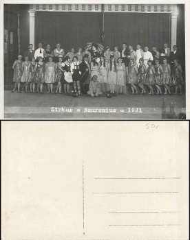 Circus Saurenius group photo, * 1931
