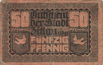 Zittau Notgeldschein 50 Pfennig1919