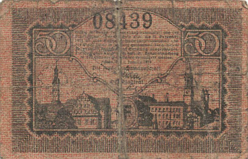 Zittau Notgeldschein 50 Pfennig1919