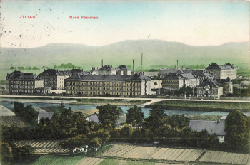 Zittau Neue Kaserne Feldpost Reservelazarett o 1914