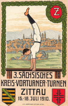 Zittau 3rd Saxon District Gymnastics Instructor o 1910