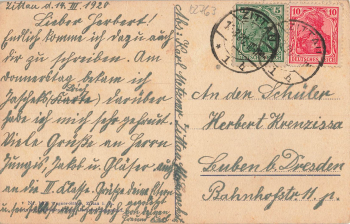 Zittau Sachsen Museumsgiebel und Klosterkirche o 1920