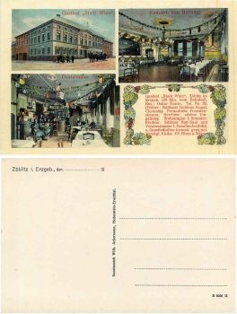 Zoeblitz Erzgebirge  Gasthof Stadt Wien * ca. 1920