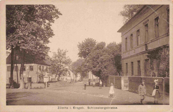 Zöblitz Erzgebirge Schlossbergstrasse * um 1920