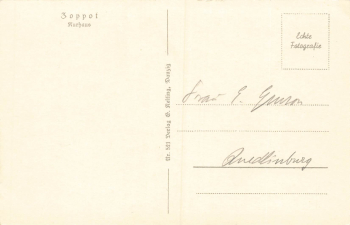 Zoppot Kurhaus Pommern Sopot * um 1930