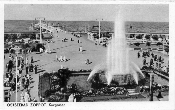 Zoppot Kurgarten Pommern Sopot * 1930