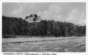 Zoppot Cafe Bergschloss Pommern Sopot * 1930